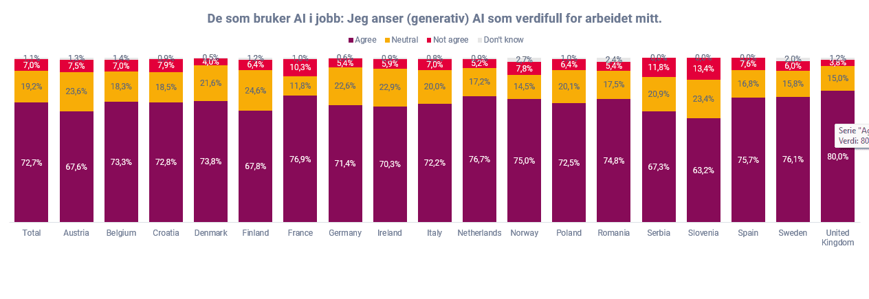 AI er verdifull for jobben min