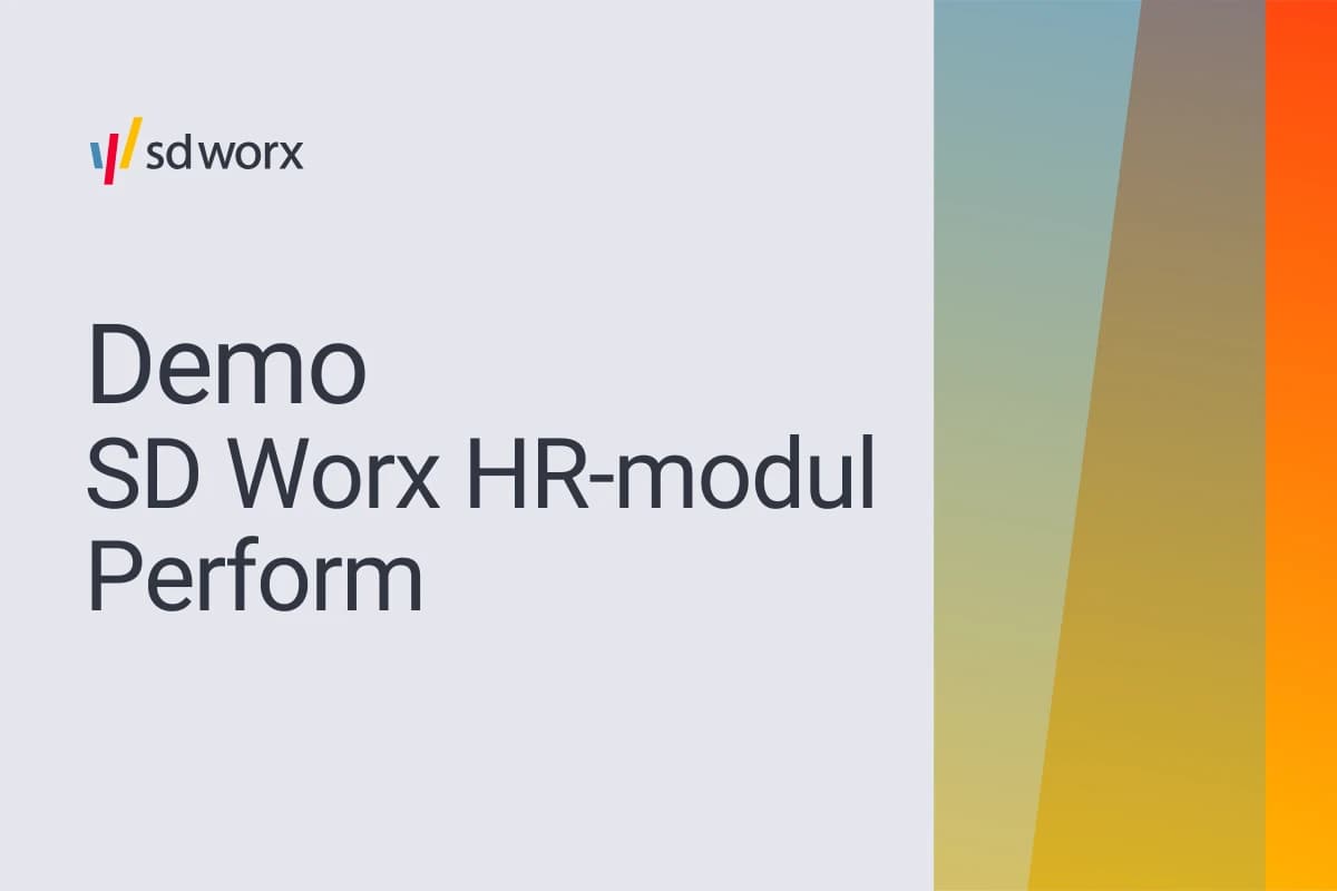 Demo av SD Worx HR-modul Perform