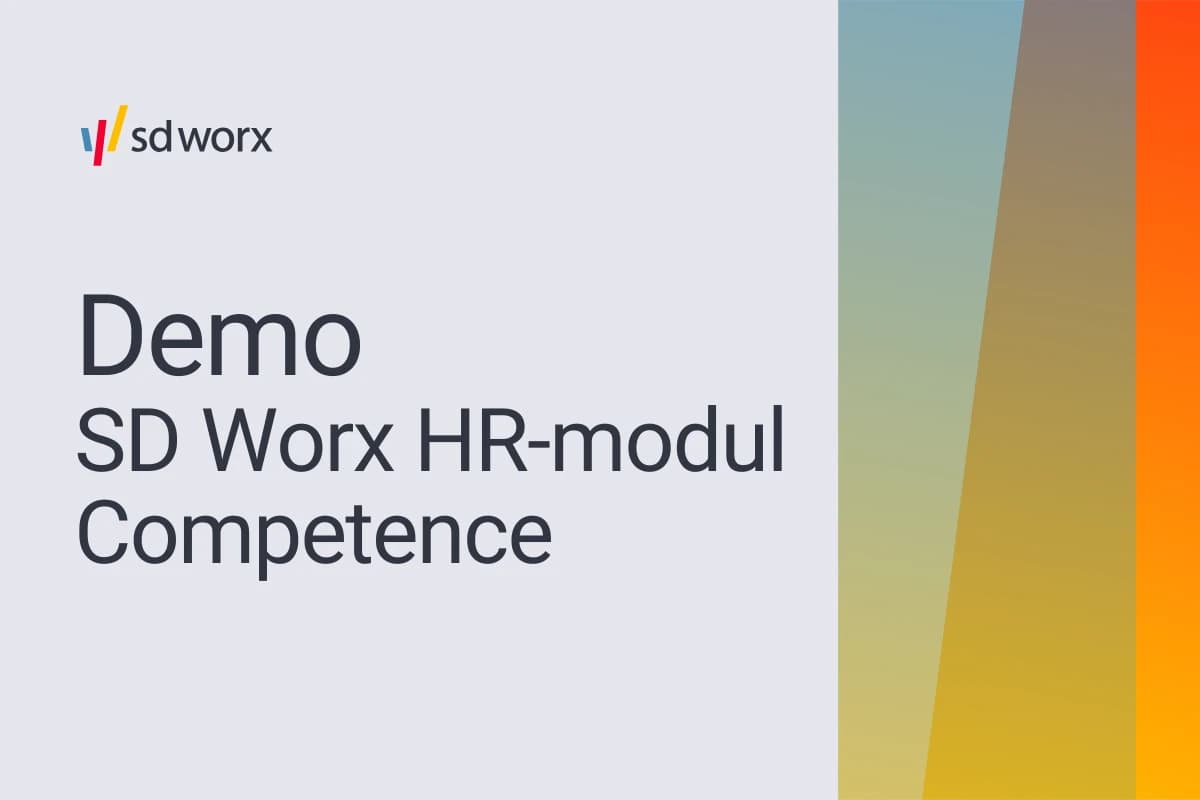 Demo av SD Worx HR-modulen Competence