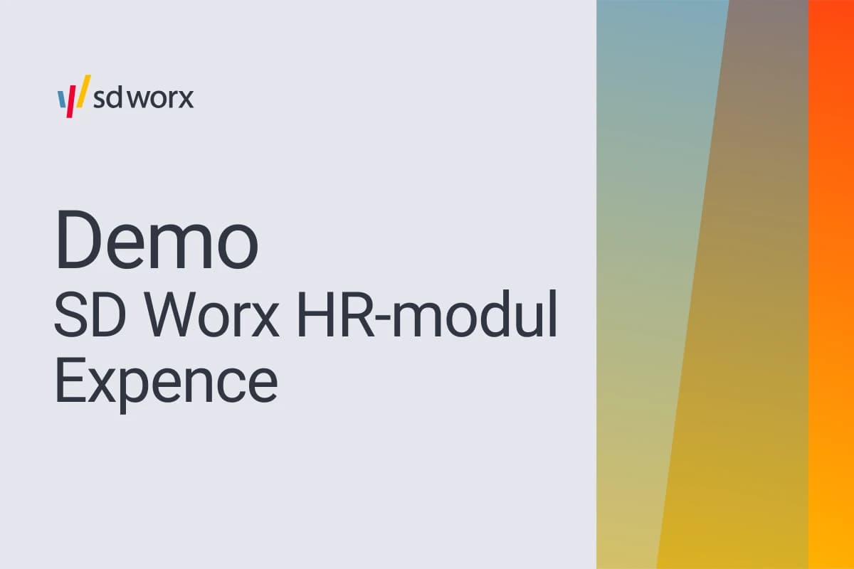 Demo av SD Worx HR-modul Expence